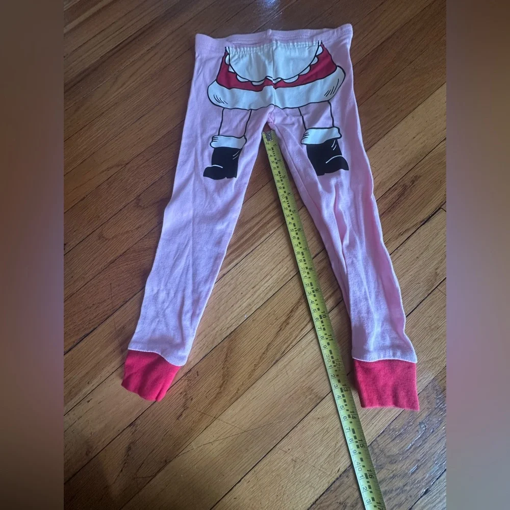 Carter's Girl’s 3T Pink Mrs. Claus w. Cookies Kids 2-Piece ChristmasPajama Set.